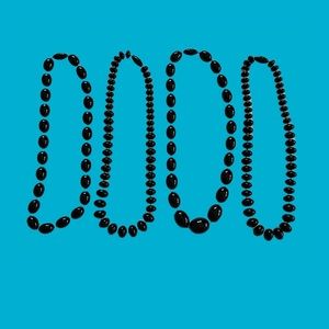 This is 4 necklaces that can be hooked into each other.